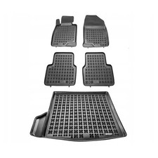 Satz Fußmatten und Matte für Mazda 3 III Limousine 2013-2018