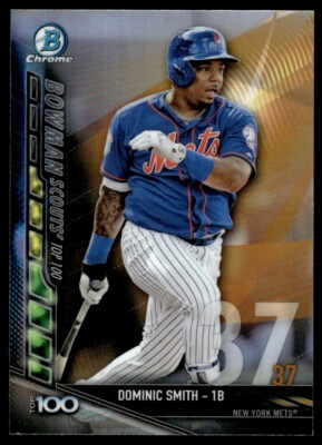2017 Bowman Scouts' Top 100 #BTP-37 Dominic Smith New York Mets