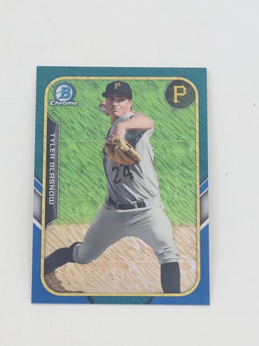 2015 Bowman Chrom Farm's feinster Minis blauer Refraktor #TG Tyler Glasnow 015/150