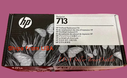 HP 713 Printhead Replacement Kit DesignJet -- 3ED58A -- USA Seller