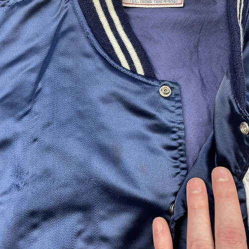 Giacca raso vintage anni 80 90 New York Yankees ricamata con bottoni XS - LEGGI DESCRIZIONE - Foto 17 di 24