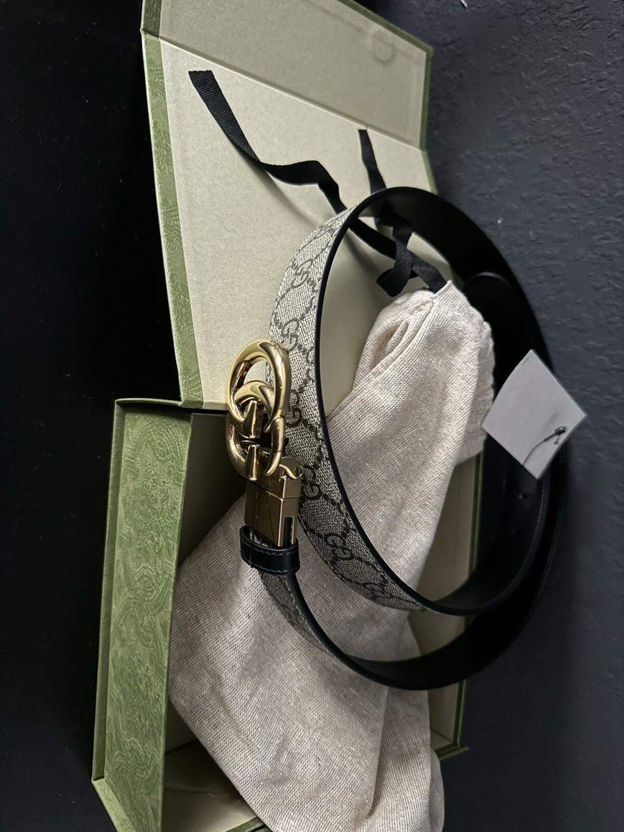 Thick Gold monogram Gucci Belt. Brand New. Box/Bag included Thick Gold monogram Gucci Belt. Brand New. Box/Bag included