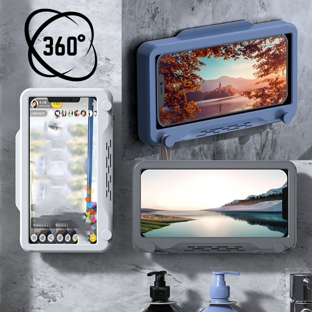 Waterproof Phone Holder Shower 480 Rotation Phone Case Bathroom
