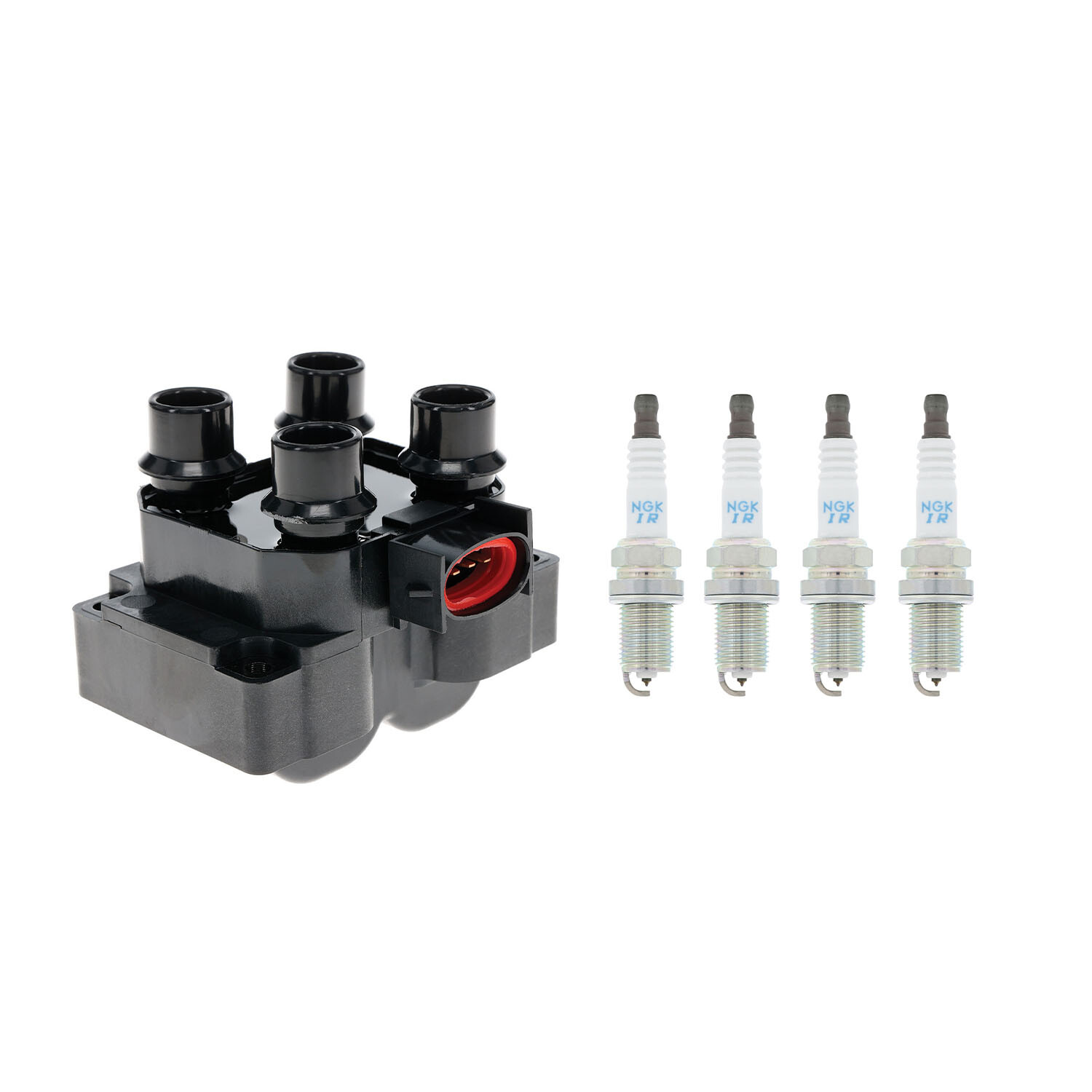 Hitachi Ignition Coil  4 NGK Iridium Spark Plugs Kit For Mazda 626 2.0 L4