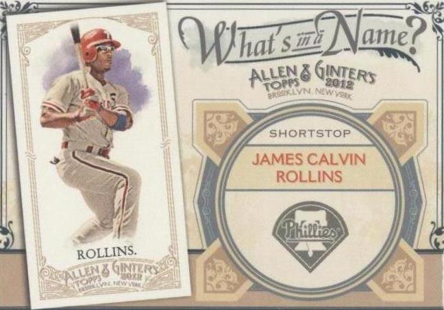 2012 Topps Allen & Ginter's - Jimmy Rollins #WIN44 - 1 of 1