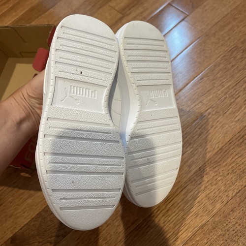 PUMA Carter PS WHITE SHOES SNEAKERS GIRLS SIZE 1 - Picture 5 of 6