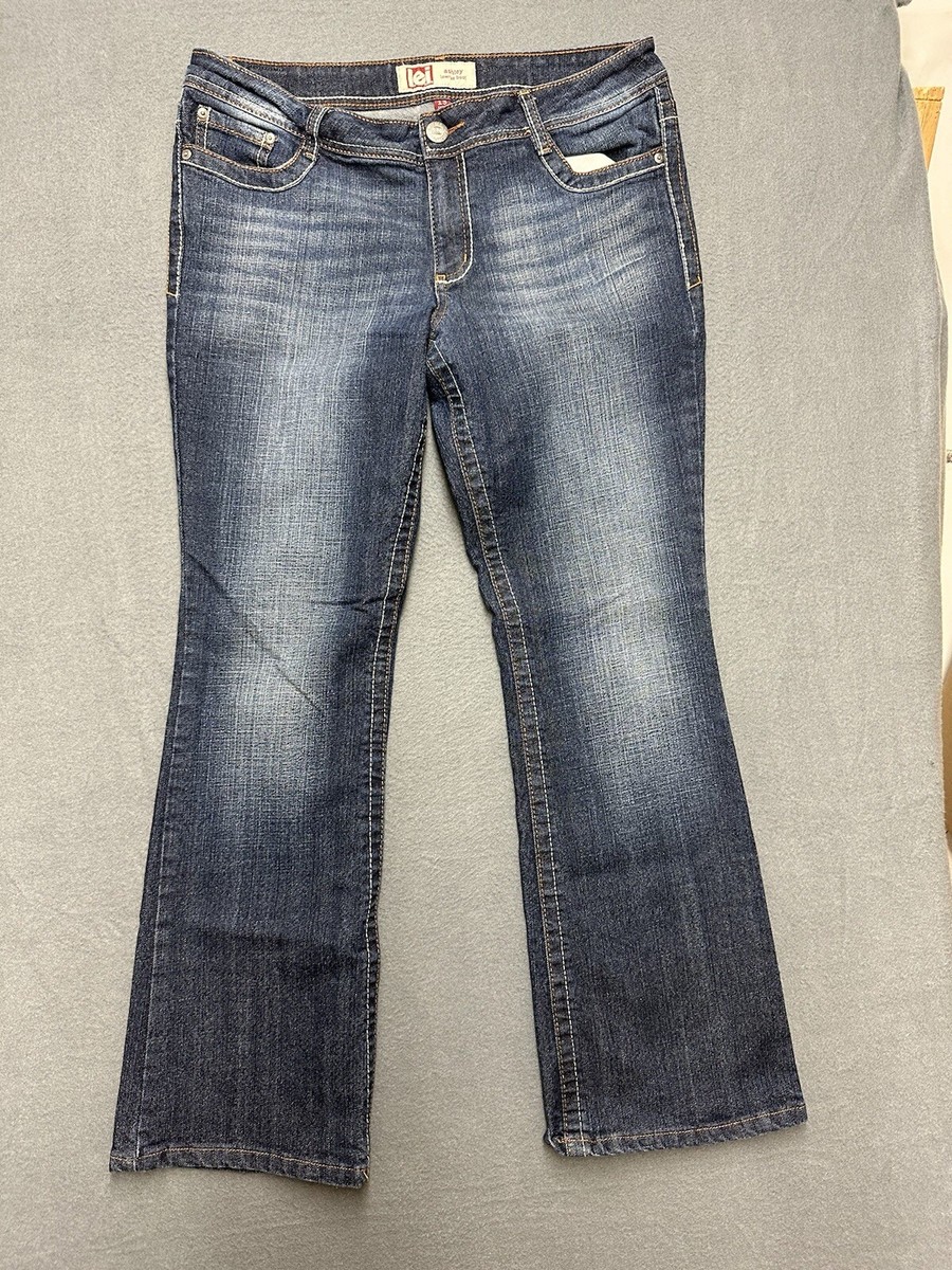 LEI Juniors Ashley Low Rise Boot Jeans Size 13 short Y2K Denim