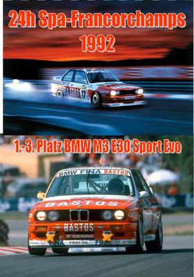 DVD: 24h Race Spa-Francorchamps 1992 - BMW M3 E30 Bastos / Touring Car DTM