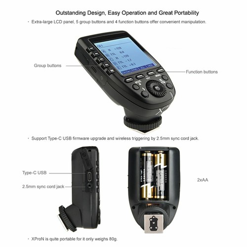 Godox XPro-N 2.4G TTL Wireless Flash Trigger+ X1R-N Receiver For Nikon Camera - Picture 9 of 10