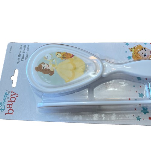 Disney Baby Princess Belle Brush and Comb Set Soft Bristles Fine Teeth Washable - Picture 5 of 7