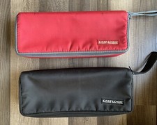 2- Case Logic 15-Cassette Cases one Red, One Black 