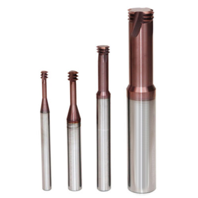 HRC68 UNC3/8 UNF9/16 UNC6-32 Carbide Thread Milling Cutter Three Teeth End mills