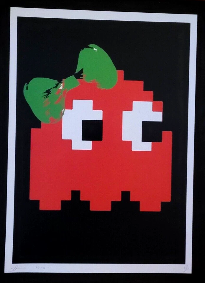 Arte Pop Death NYC Grande Enmarcado 16x20 pulgadas Certificado Invasor Cereza Artista Prueba * Foto 3 de 4