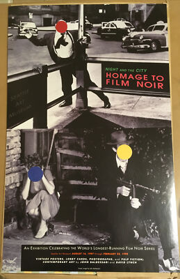 John Baldessari ポスター JOHN BALDESSARI RARE Offset Poster Film Noir Homage Night and the