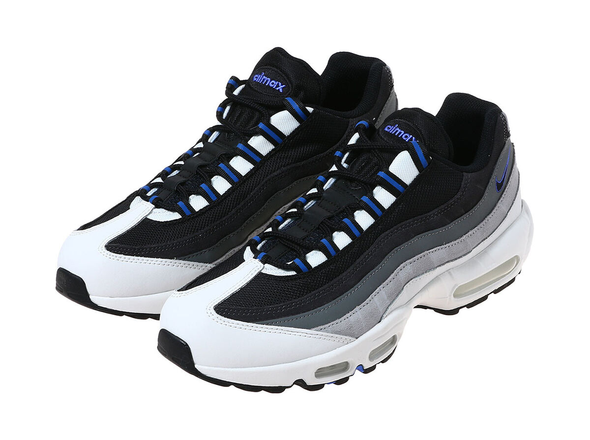 Nike Air Max 95 Black Grey Blue Sneakers Low Top Trainers Running
