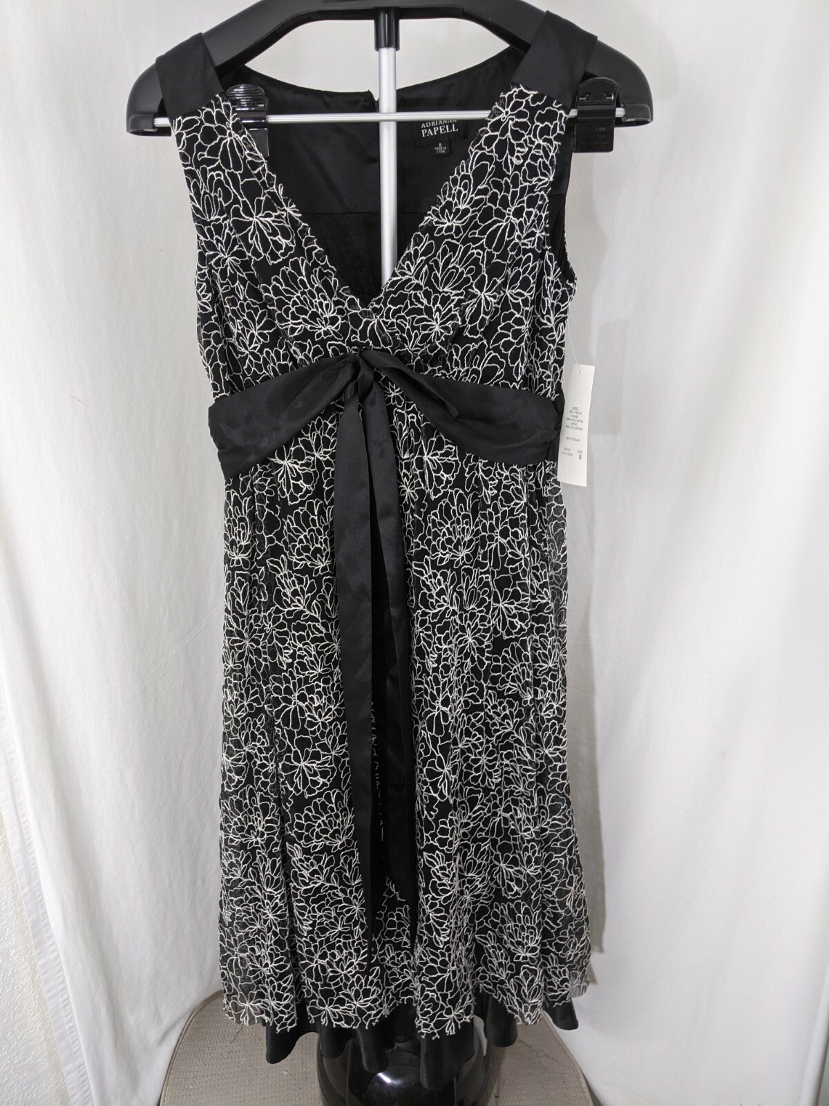 Bronx and Banco NWOT Lana Bridal White Rhinestone Corset Wrap Dress Sz M 4 6