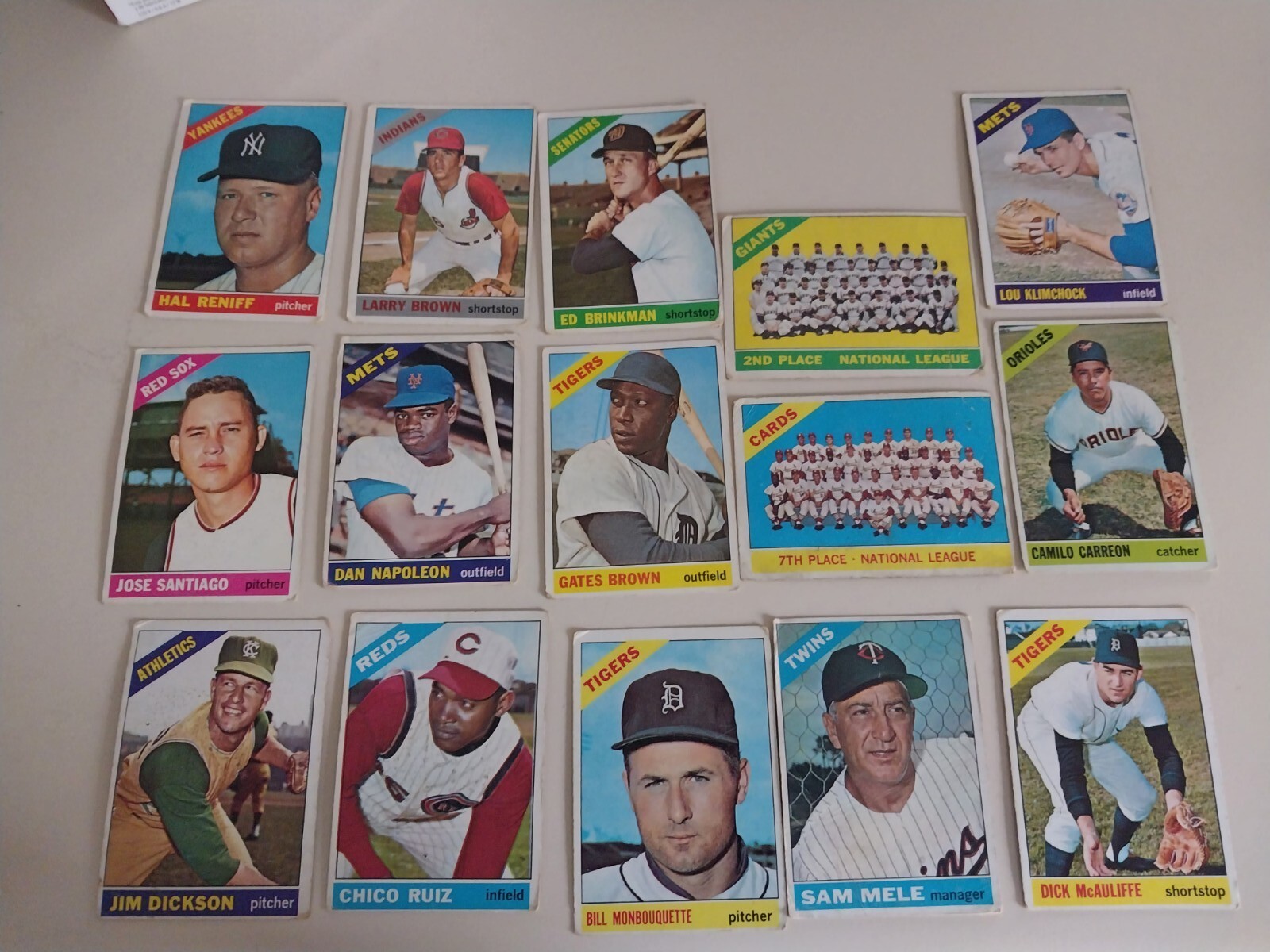 Lot Of 15 1966 Topps Baseball Cards eBay