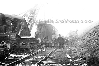 Vre-47 Rail Disaster, Fälling, Gateshead, Co Durham 1907. Foto