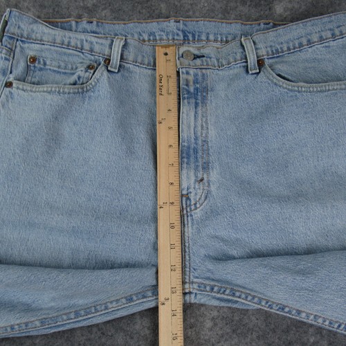 Levis Jeans Mens 40x32 Blue 505 Regular Straight American Workwear Light Denim - Picture 7 of 20