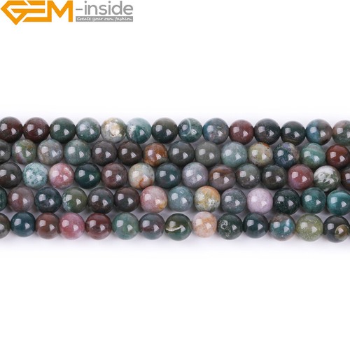 15" Natural Round Gemstone Beads Wholesale 6mm 8mm 10mm Spacer Lot Jewellery - Picture 63 of 385