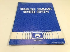 1980 Chevrolet Pro Tech Computer Command Control Service Manual Blue Book
