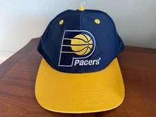 Vintage 90s Indiana Pacers Drew Pearson SnapBack Hat Rare Grunge EUC