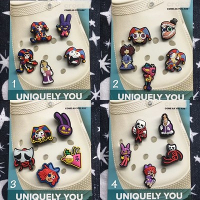 Crocs Handmade jibbitz 5pc amazing digital circus Pomni bubble Jax shoe charms 3
