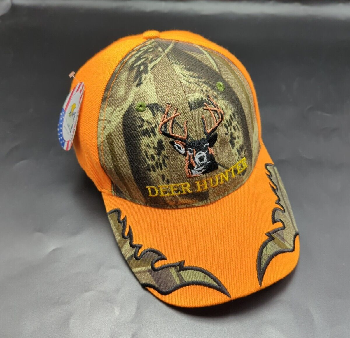 Casquette De Chasse Plate Brocard Percussion + Blaze + Camo + Orange