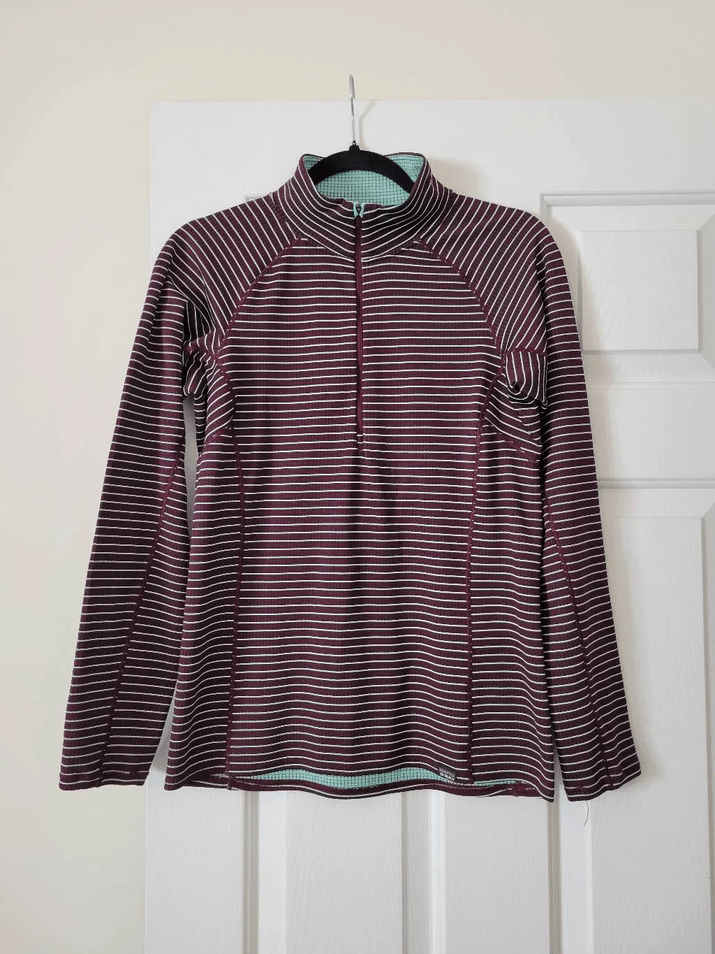 Patagonia Capilene Stripe Base Layer Women’s S 1/4 Zip Mid Weight Polartec