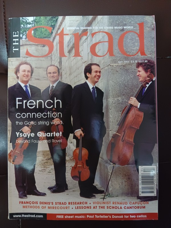 The Strad Magazine - April 2003 - comes with Danae, Valse no. 2 insert