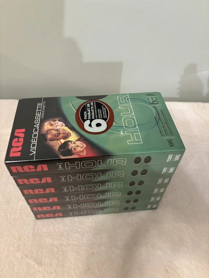 6 RCA T120 Blank Video Cassettes; 6 SLP Rec. Hours Each; 6 Unsealed. - Image 3 of 4