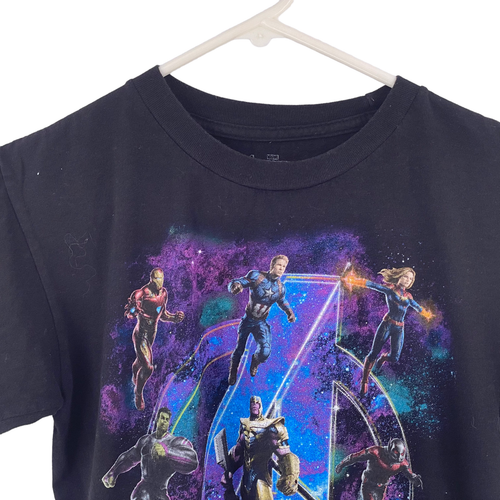 Marvel Avengers End Game Youth Boys Tee Shirt Black Size Medium Short Sleeve - Picture 7 of 12