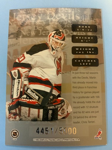 Martin Brodeur New Jersey Devils - Choose From Over 150 Cards - Picture 97 of 281