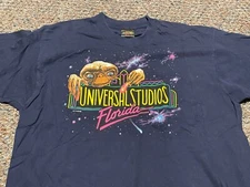 Vintage 90s UNIVERSAL STUDIOS FLORIDA E.T. Orlando XL Fantastic double sided