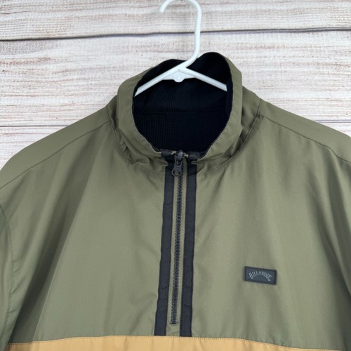 Billabong A/Div Highland Reversible Jacket Pullover Men's XL Green/Beige - Picture 3 of 13