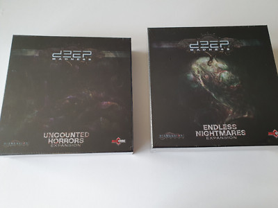 DEEP MADNESS ENDLESS NIGHTMARES + UNCOUNTED HORRORS Kickstarter Expansion NEU