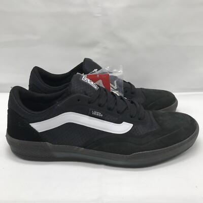 VANS Ave Pro Skate Shoes, Mens Size 7 M / Womens 8.5 Black / White