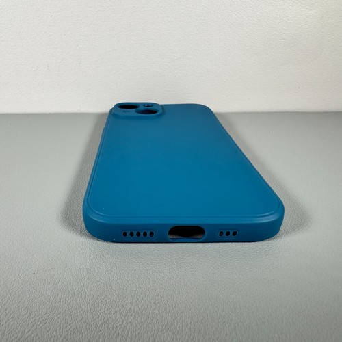 Case for iPhone 15 - Blue | Soft Touch Silicone | Slim & Flexible - Picture 10 of 14