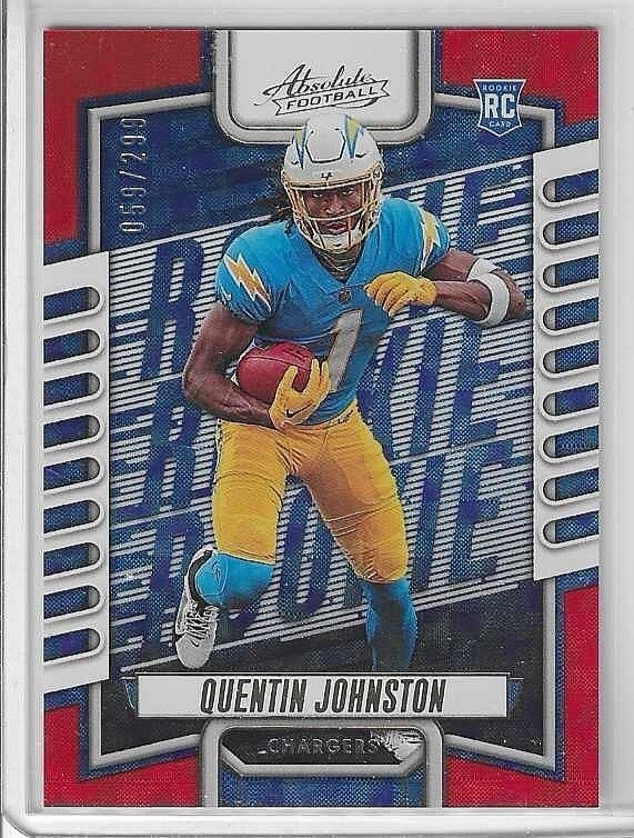 2023 Panini Absolute Quentin Johnston Rookie Orange Mosaic #110 Chargers /299