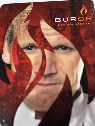 Gordon Ramsay BUrGR Restaurant-Las Vegas,Planet Hollywood-Hotel Key Ad-HTF-Fire - Picture 3 of 4