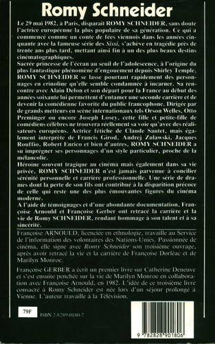 Livre Romy Schneider princesse de l'écran F. Arnould F. Gerber Pierre M.Favre - Imagen 2 de 2
