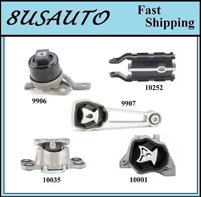 5PCS MOTOR & TRANS MOUNT FIT VOLVO	XC60, XC70, V70 3.0L & 3.2L - AUTO TRANS.