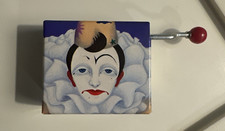 Miniature Music Box Pierrot de Pierre Hand Crank Koji Murai Japan 1970s 