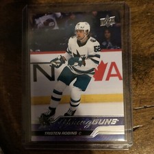 2023-24 Upper Deck Series 1 Young Guns Tristen Robins San Jose Sharks Card # 223