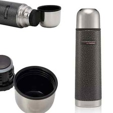 Thermos Stainless Steel Vacuum Insulated Flask 0.5L Black & Silver 500ml 187011