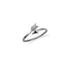 Sterling Silver Arrow Head Band Ring