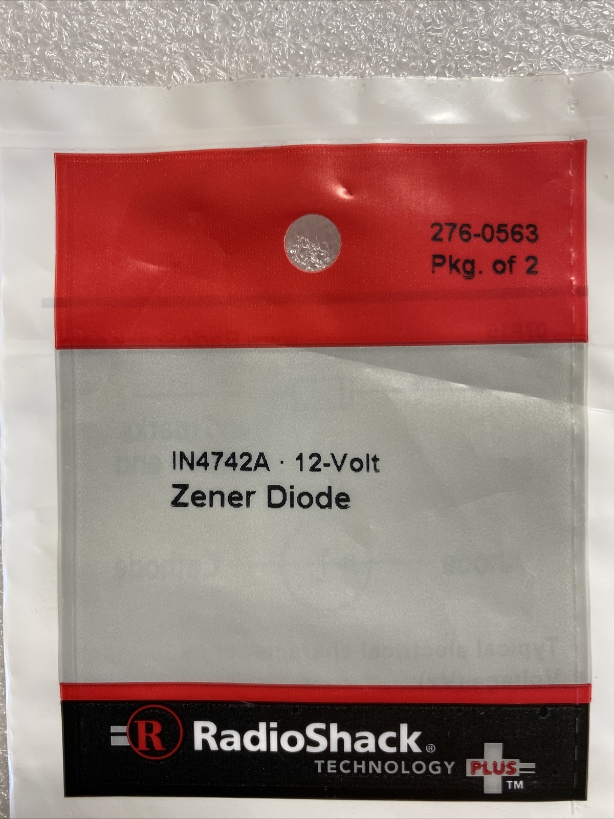 Lot of 4 Radio Shack 12 Volt Zener Diode IN4742A. 2760563. New, Ships