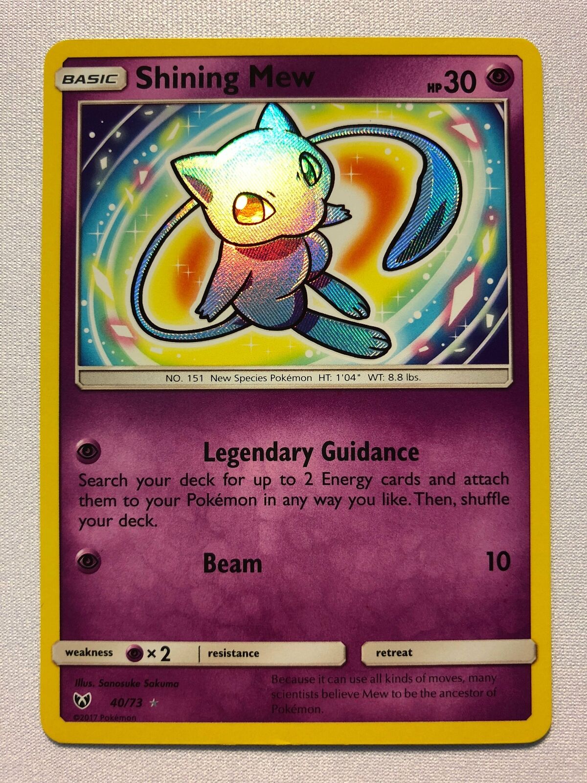 Shining Mew - Shining Legends - Pokemon