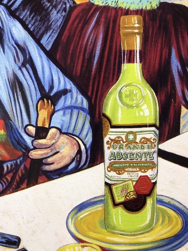 ABSINTHE Ad Poster, Homage A ToulouseLautrec by artist John Pacovsky, New 19x26” - Picture 3 of 4