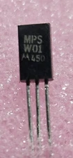 25PC MPSW01 MOTOROLA TO92 1 WATT HIGH CURRENT TRANSISTOR NOS (1129)